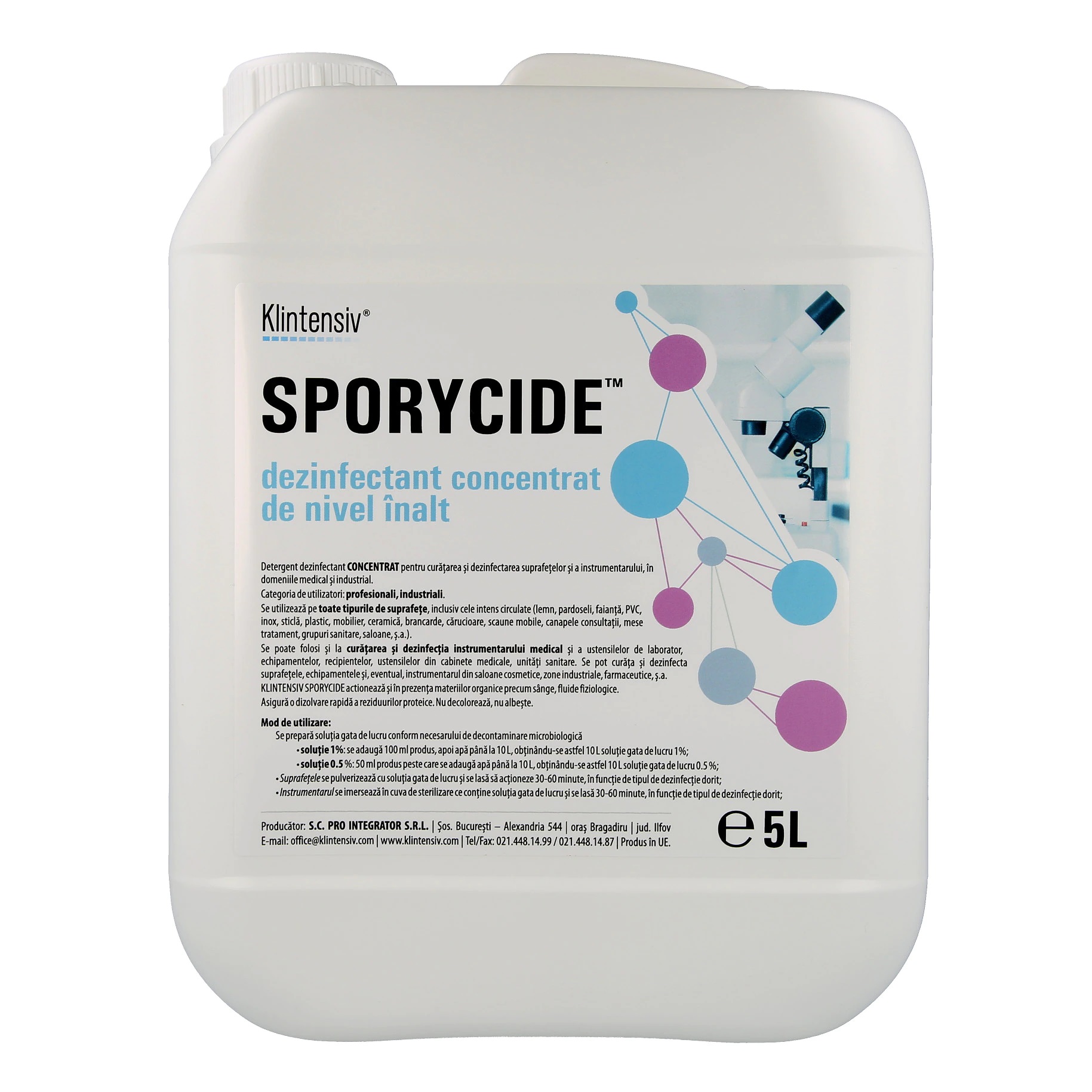 SPORYCIDE™ – Dezinfectant concentrat de nivel inalt 5 litri Klintensiv